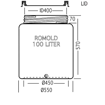 100 Container Drawing